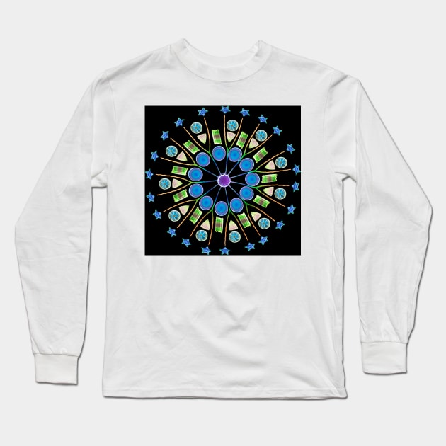 Diatom assortment, SEMs (B305/0296) Long Sleeve T-Shirt by SciencePhoto